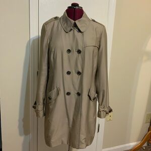 Anne Klein Tan Lightweight Trench Coat with belt  L Women’s